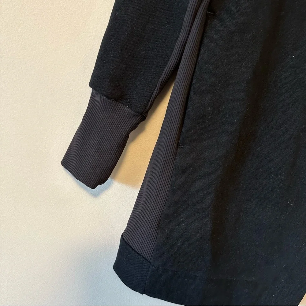 Lululemon Lab Black Yumi Asymmetrical Sweater Wrap New Size 4 - Picture 6 of 13